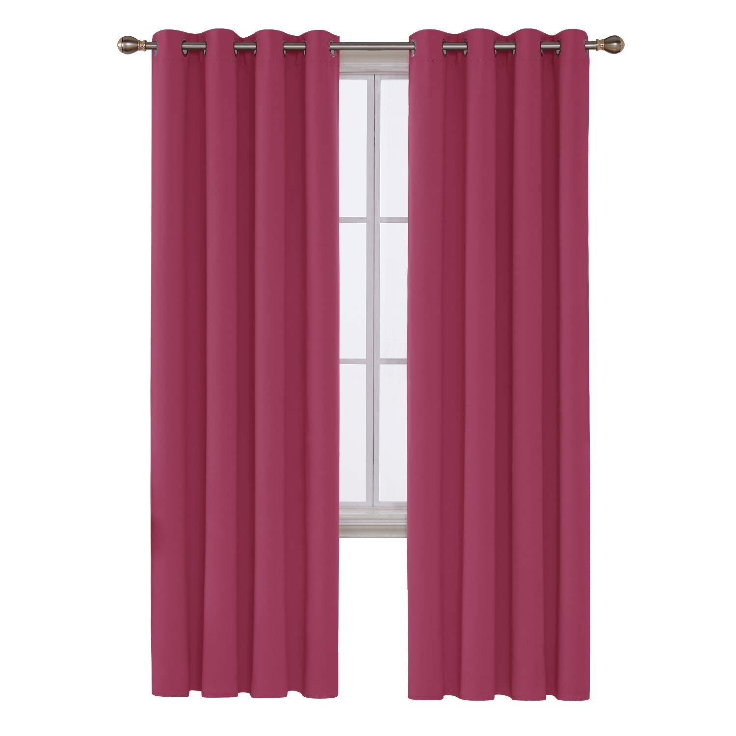 Deconovo Blackout Solid Grommet Top Curtain (1 Panel)