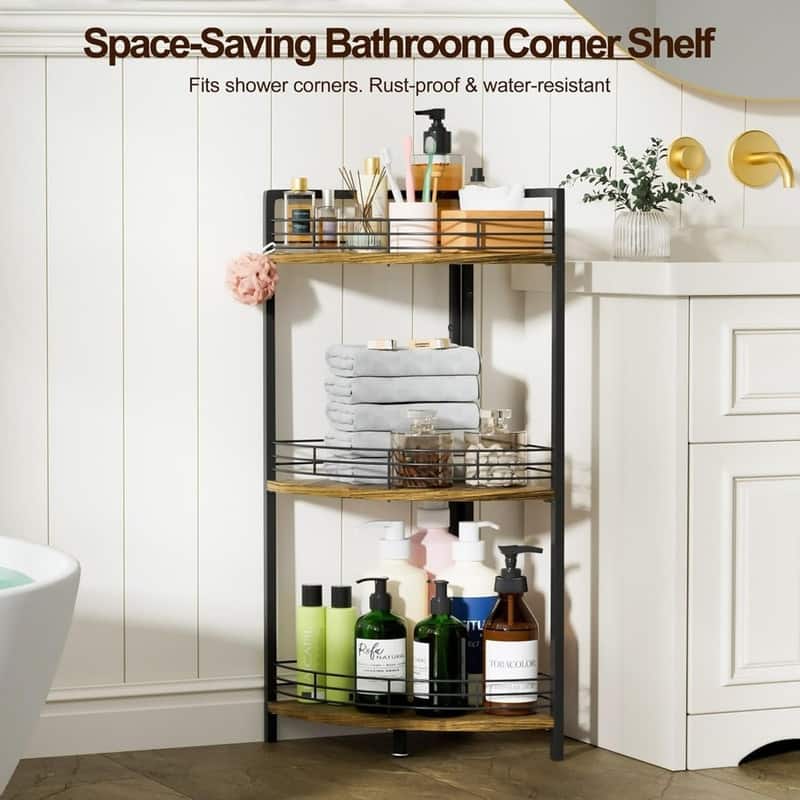 Bathroom Corner Shelf Stand