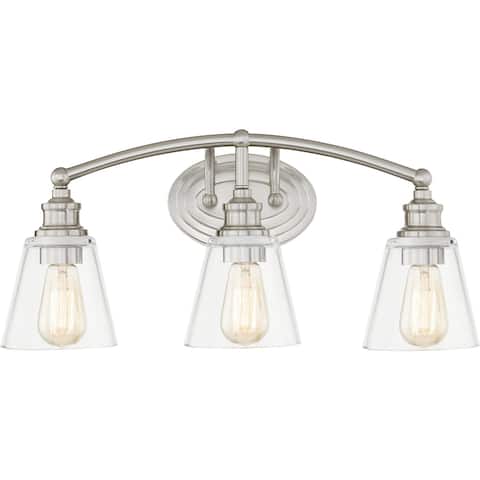 Sottile 3-Light Brushed Nickel Vanity Light