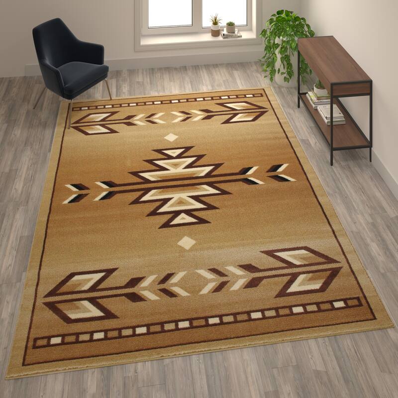 Multipurpose Southwestern Style Patterned Indoor Area Rug
