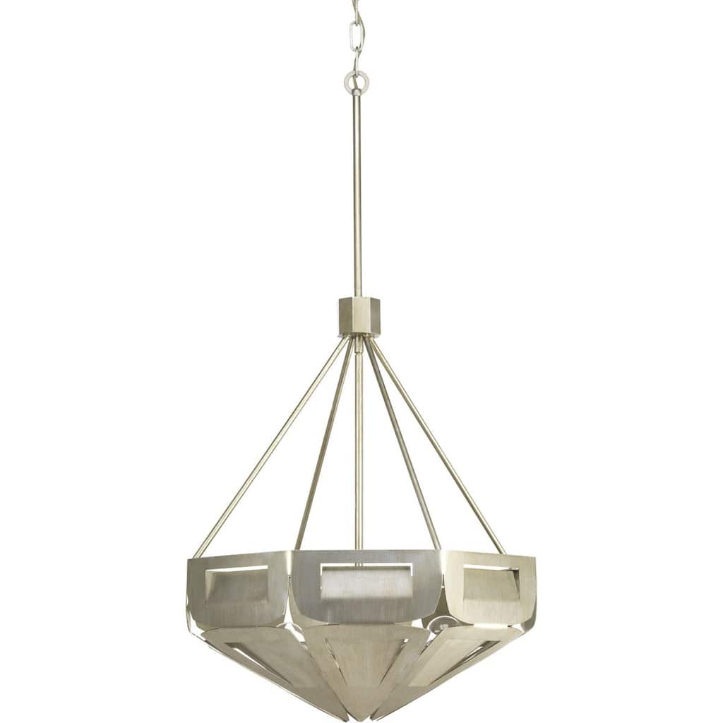 POINT DUME® Yerba Collection Silver Ridge Large Pendant - 21.625 in x 21.625 in x 24 in