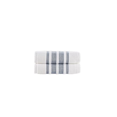 Brooks Brothers Contrast Border 2 pcs Hand Towels