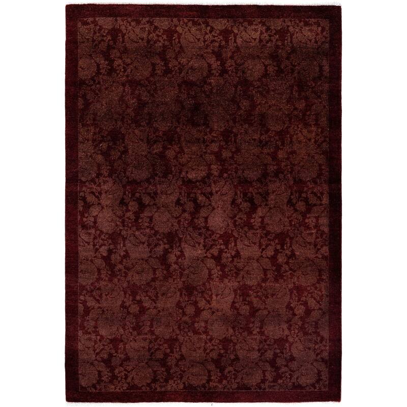 Overdyed One-of-a-Kind Hand-Knotted Area Rug - Gold - 4' 2" x 5' 10"