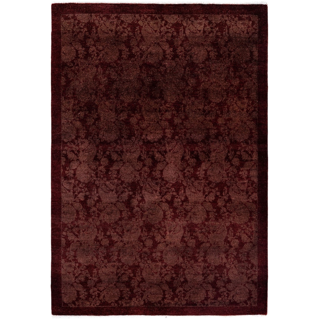 Overdyed One-of-a-Kind Hand-Knotted Area Rug - Gold - 4' 2" x 5' 10"