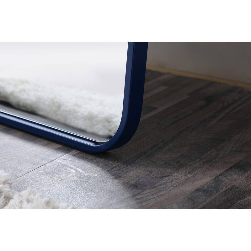 Ezra Soft Corner Metal Rectangular Mirror