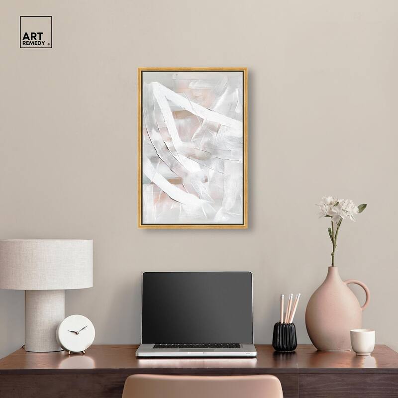 Thick White Texture I Canvas by Art Remedy