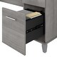 Bush Furniture Somerset 72W L Shaped Desk With Storage In Platinum Gray
