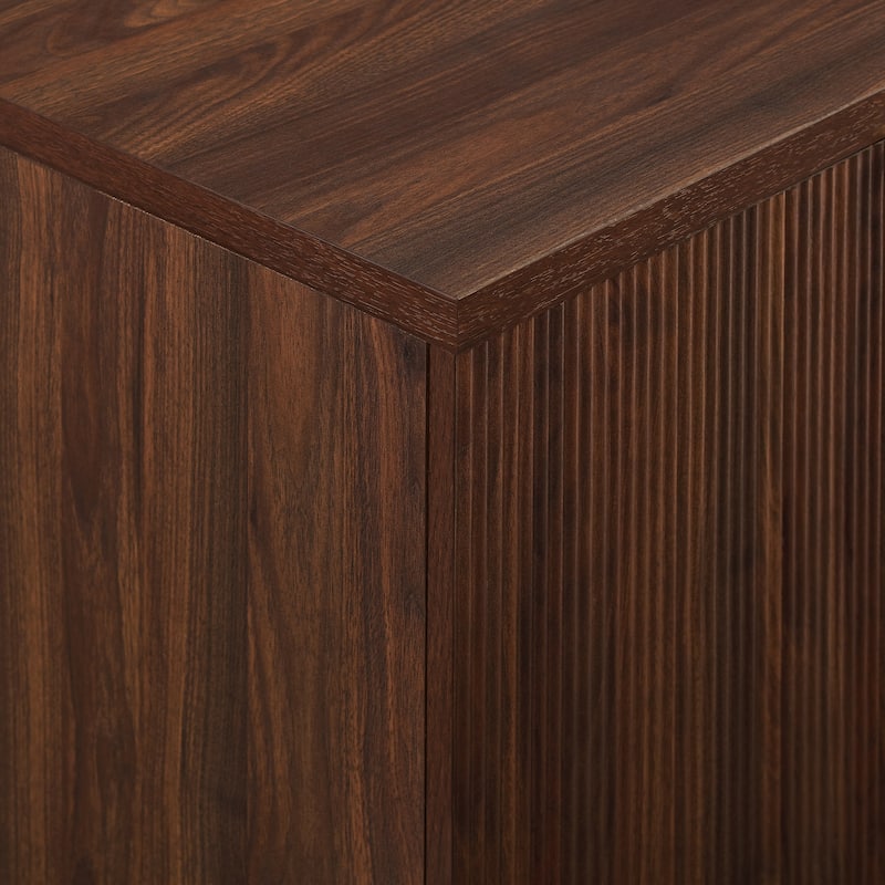 Middlebrook Minimal Fluted Four-Door Buffet Sideboard
