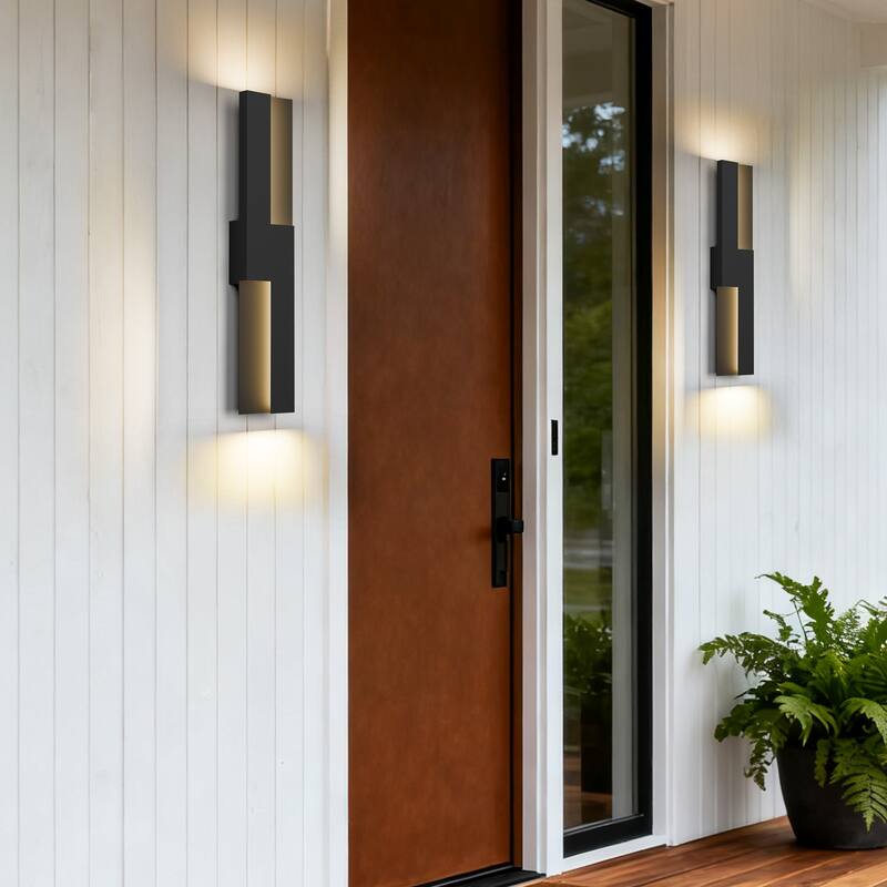 Modern 36W Black Integrated LED Outdoor/Indoor Wall Sconce 23.6inch