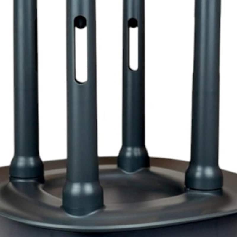 HomeRoots 9" Brisa Gray Powered Drying Rack - 9.00 in. x 12.00 in. x 9.00 in.