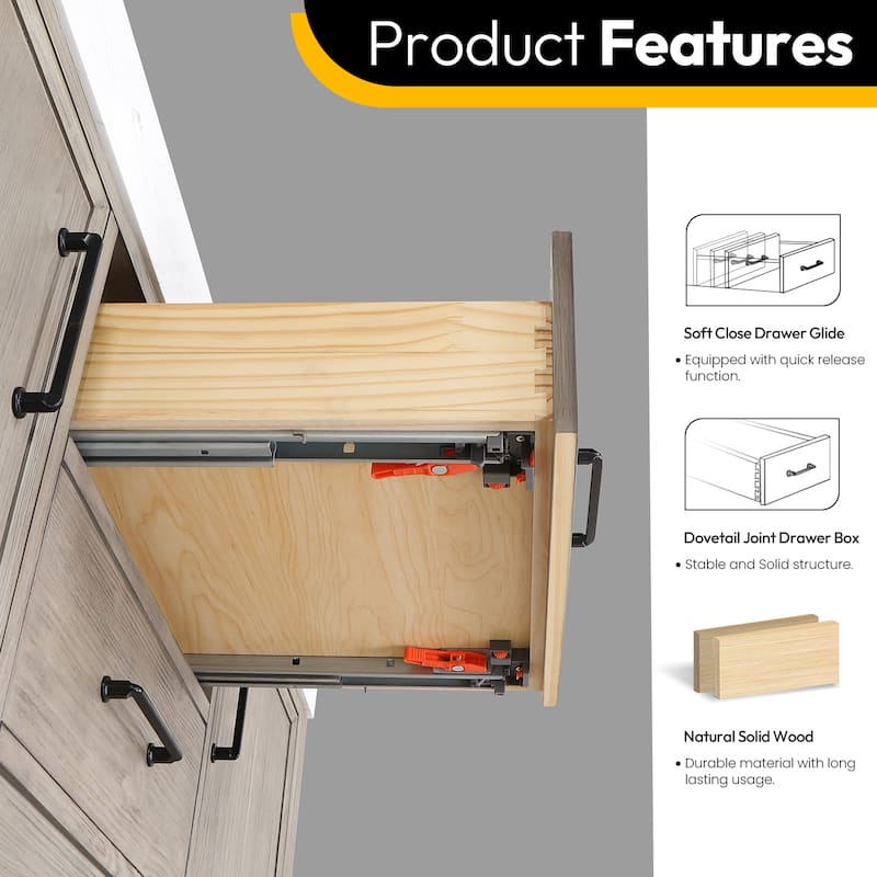 Leon 60 in. Double Bathroom Vanity with Composite Stone Top