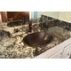 preview thumbnail 6 of 11, 19-in Oval Self Rimming Hammered Copper Sink (LO19RDB)