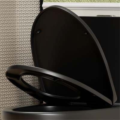 Only Toilet Seat Cover, Matte Black