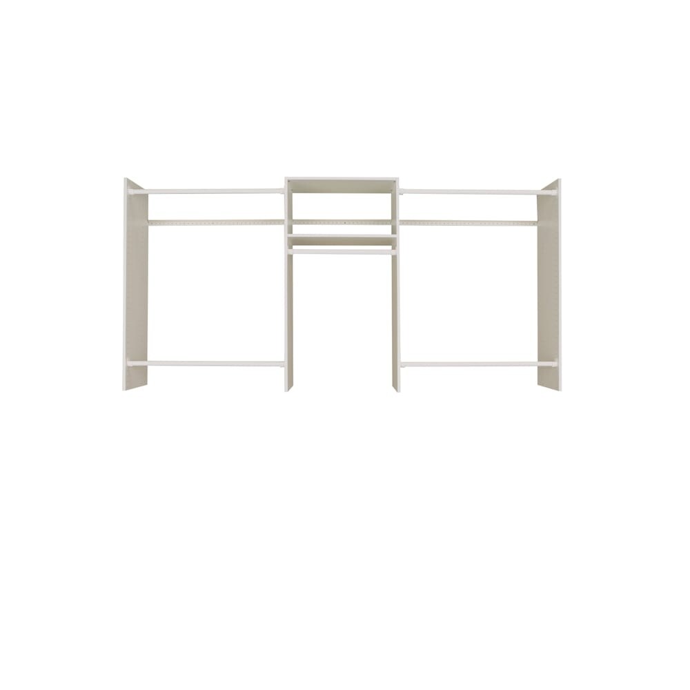 Shop Easy Track Rb1448 4 To 8 Foot Wide Closet System Starter Kit