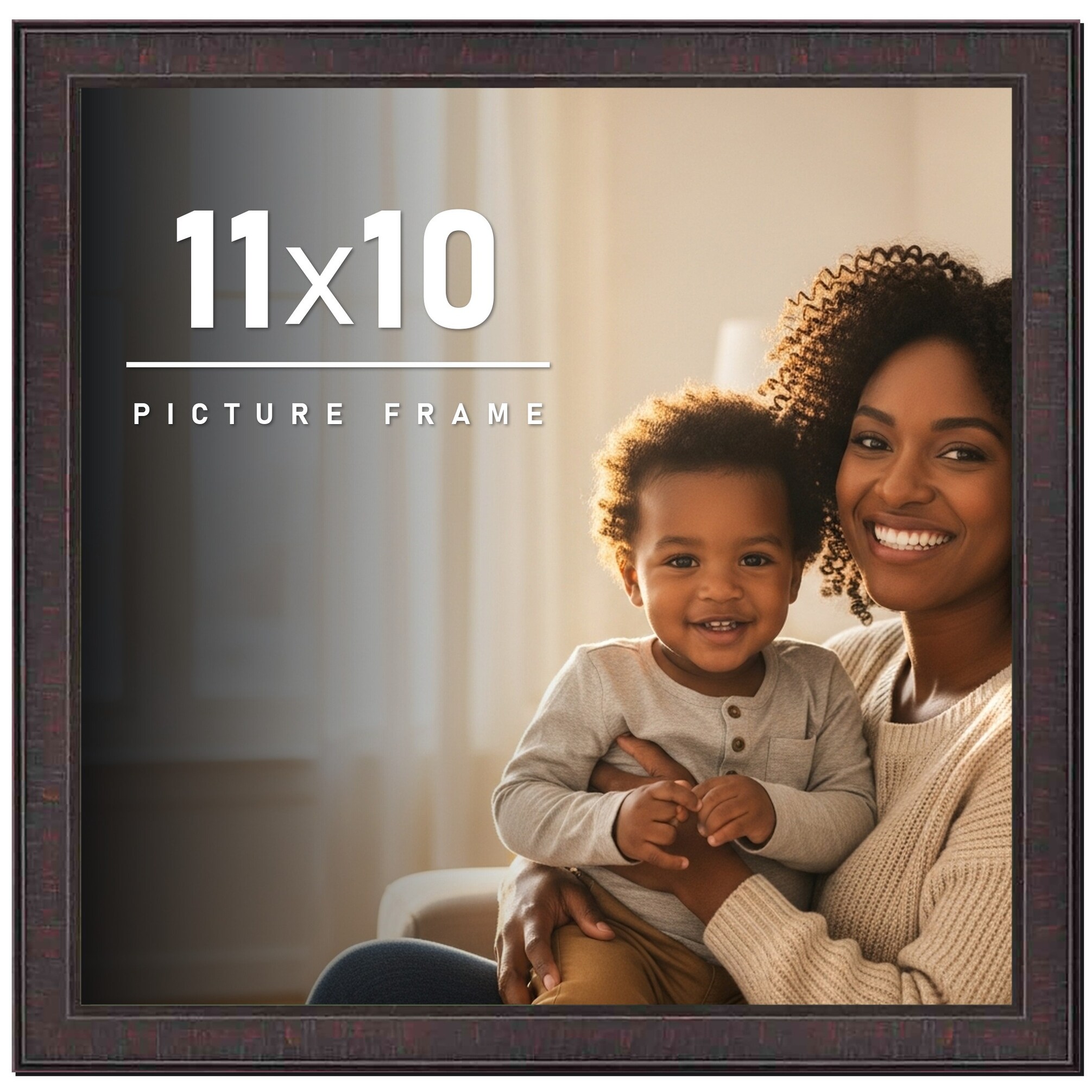 11x10 Frame Brown Solid Wood Picture Frame - Complete Modern Photo