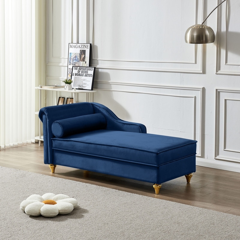 Indoor chaise cheap lounge with storage