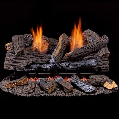 Duluth Forge DLS-24T 24" 33,000 BTU Vent Free Dual Fuel Log Set
