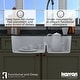 preview thumbnail 14 of 61, Karran 32" Undermount Large/Small Bowl Quartz Kitchen Sink Kit - 32" x 21.25" x 9"