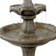 preview thumbnail 13 of 13, Sunnydaze 2-Tier Pineapple Solar Water Fountain with Battery Backup - Earth - 46-Inch
