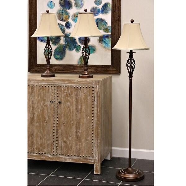 matching floor and table lamp set