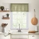 preview thumbnail 8 of 40, Elrene Cameron Linen Kitchen Window Valance - 60" w x 15" l - 60" w x 15" l