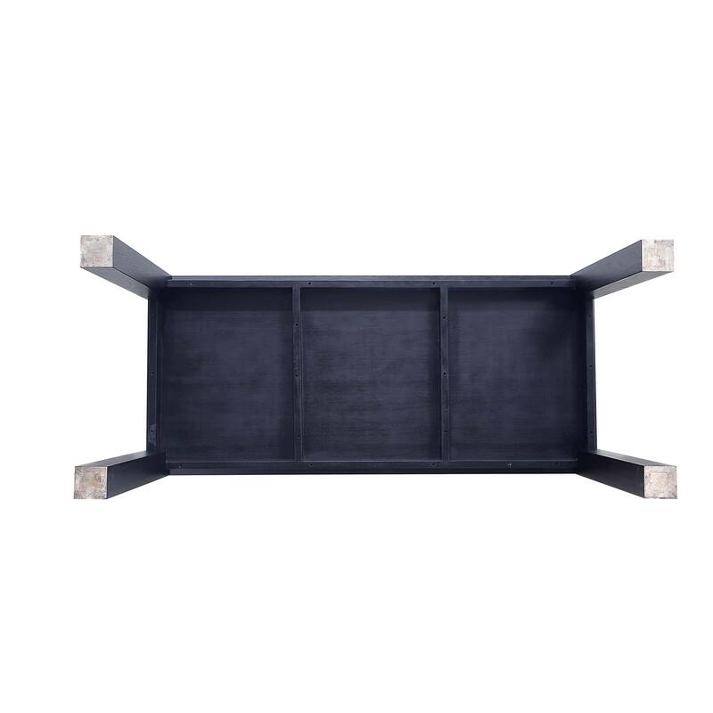 Manhattan Comfort Rockaway Modern 70.86 Solid Wood Dining Set