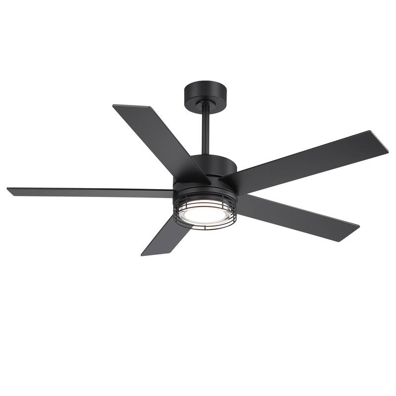72/52-inch Reversible 8/5-Blade Dimmable LED Ceiling fan with Light and Remote