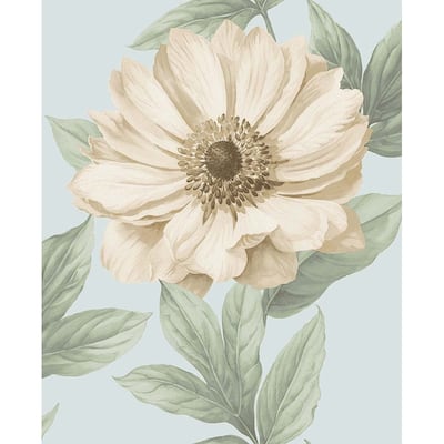 Seabrook Designs Damaris Floral Unpasted Wallpaper