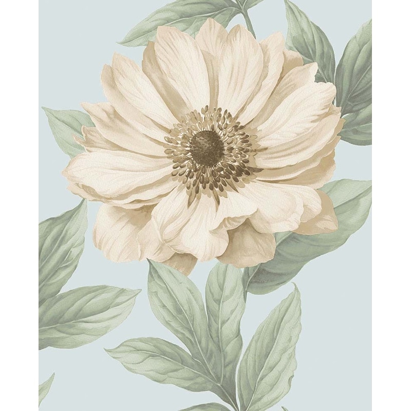Seabrook Designs Damaris Floral Unpasted Wallpaper