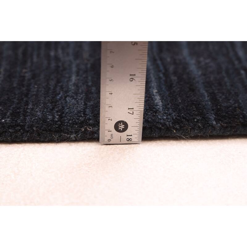 ECARPETGALLERY Hand Loomed Kashkuli Gabbeh Dark Navy Wool Rug - 5'0 x 7'9