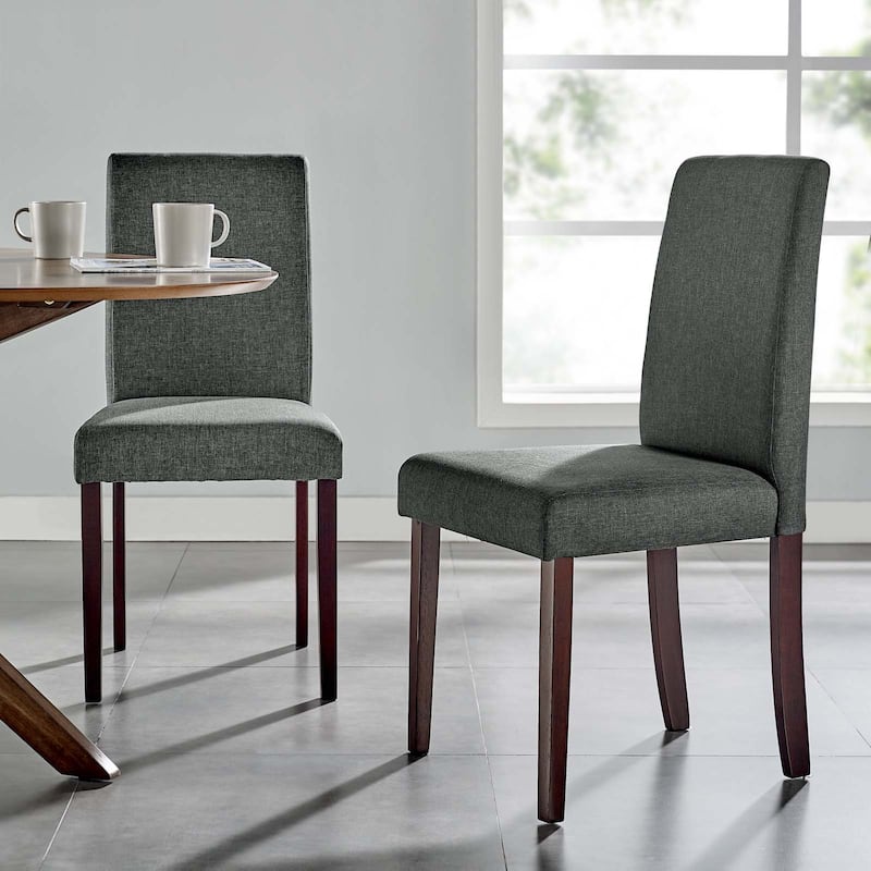 Copper Grove Piskent Upholstered Armless Side Chairs (Set of 2) - Gray