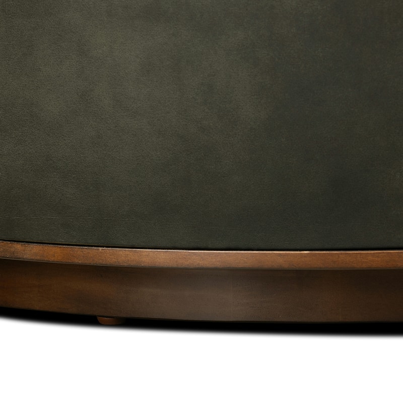 Poly & Bark Herve Storage Ottoman - Full Grain Genuine Italian Leather