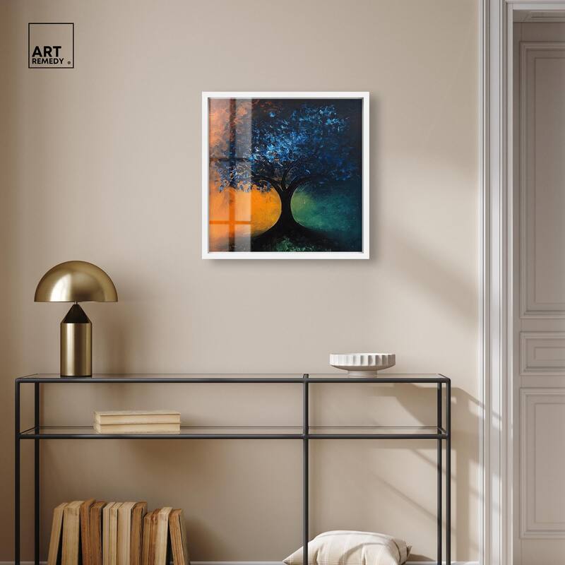 Tree of Opposites II Shadowbox by Art Remedy