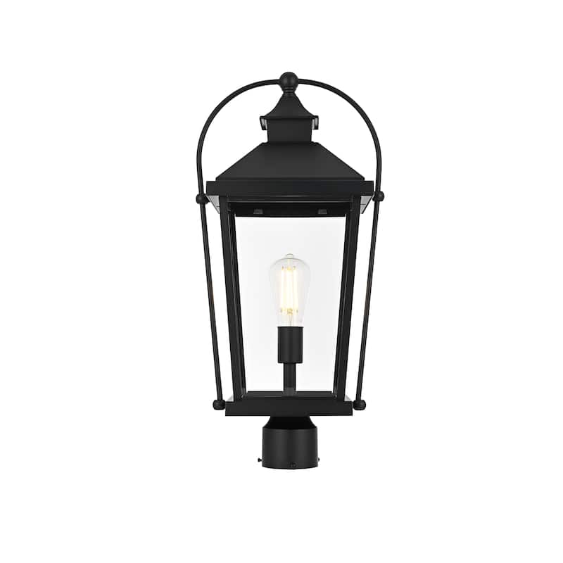 Kael Outdoor Post light in Black - 23"