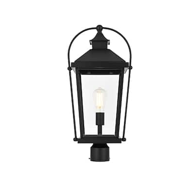 Kael Outdoor Post light in Black