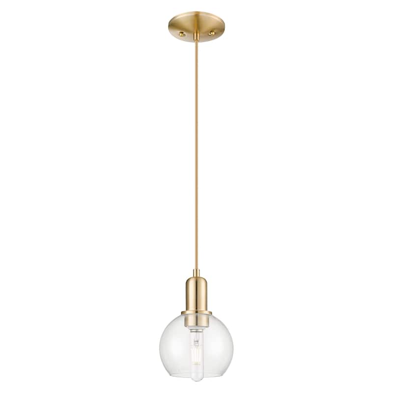 Innovations Lighting Endless Possibilities Arcadia - Athens - 1 Light 6" Cord Hung Mini Pendant - Clear/Champagne Bronze