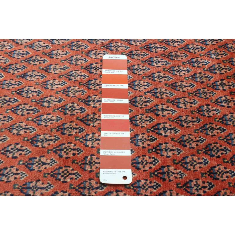 ECARPETGALLERY Hand-knotted Andelz Red Wool Rug - 3'5 x 10'2