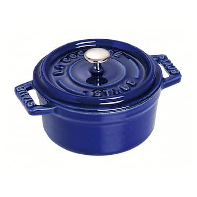 Staub 10cm / 0.25 qt Mini Round Cocotte, Dark blue