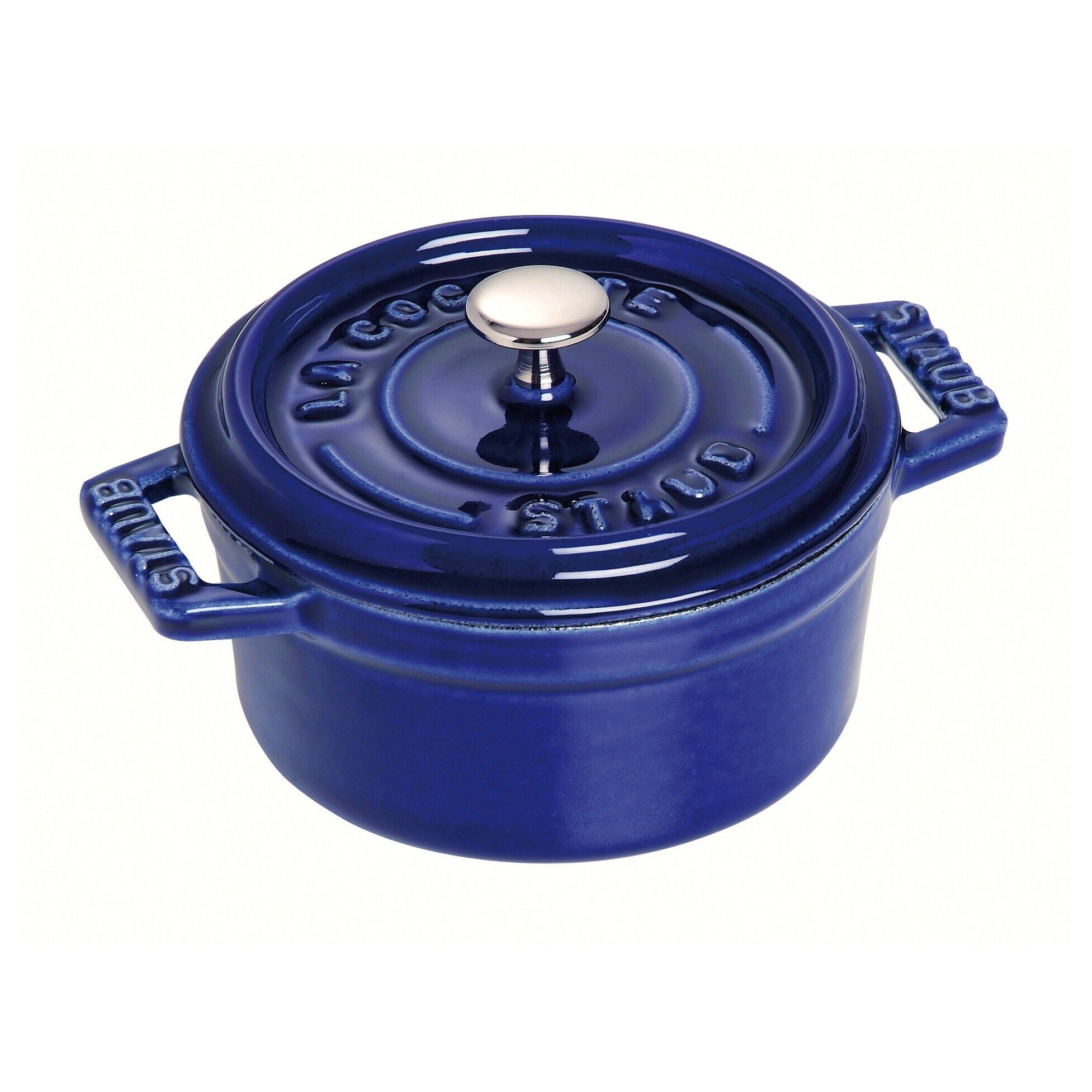 【新品未使用】STAUB ミニココット 10cm ダークブルー Staub 10cm / 0.25 qt Mini Round Cocotte, Dark blue - Bed Bath