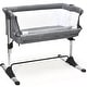 preview thumbnail 1 of 4, Baby Bedside Crib Portable Bassinet with Carrying Bag Grey