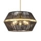 preview thumbnail 15 of 14, Handmade Hemp Rope Chandelier 5-Light Ceiling Hanging Light