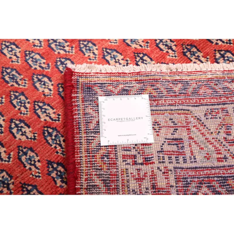 ECARPETGALLERY Hand-knotted Andelz Red Wool Rug - 3'5 x 10'4