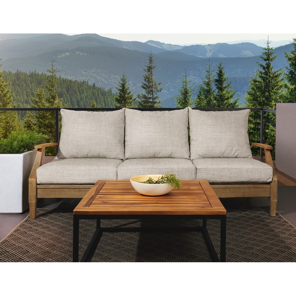 Sorra Home Sunbrella Outdoor Deep Seating Sofa Pillow and Cushion Set