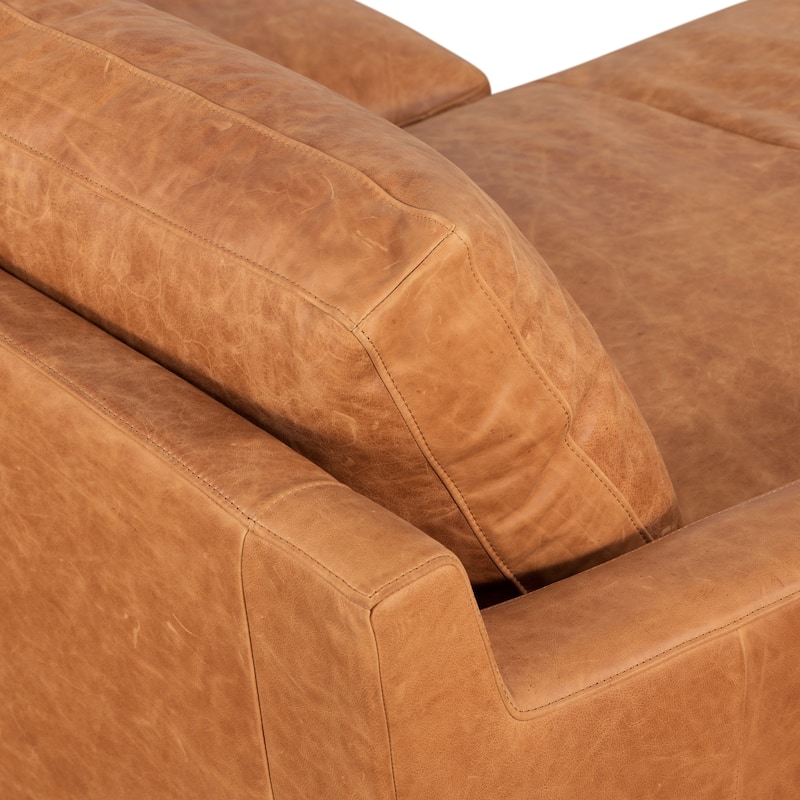 Poly & Bark Sorrento Sectional - Genuine Italian Leather