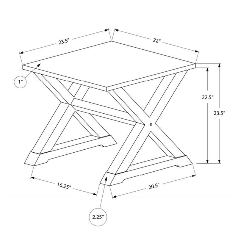 Square Transitional Accent Table, Multi-Functional End Table & Nightstand