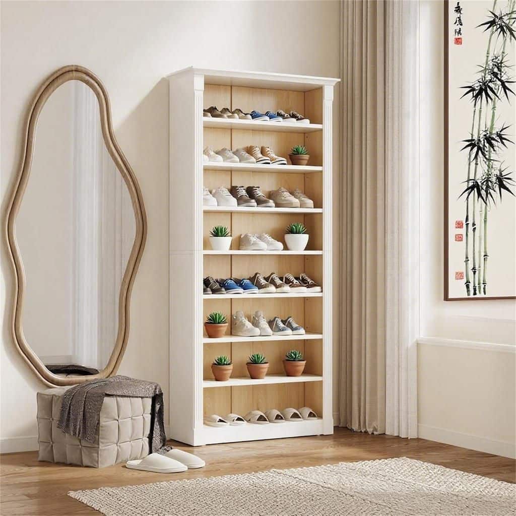 Tall 7-Tier Space-Saving Vertical Shoe Cabinet
