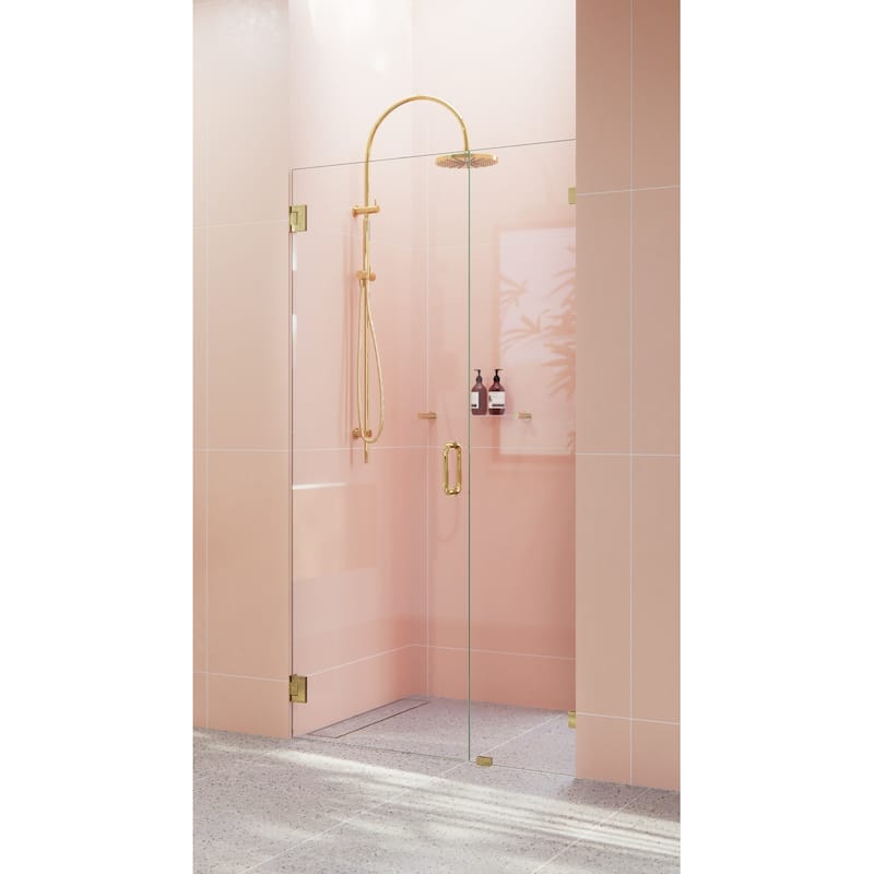 Glass Warehouse GW-WH-44 Illume 78" High x 44" Wide Hinged Frameless