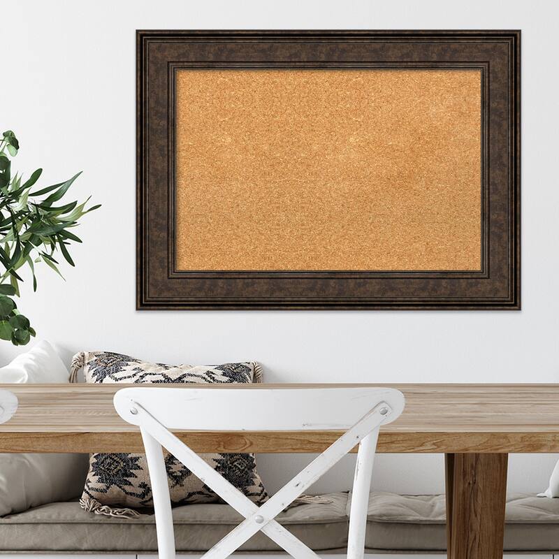 Ridge Framed Cork Bulletin Memo Board