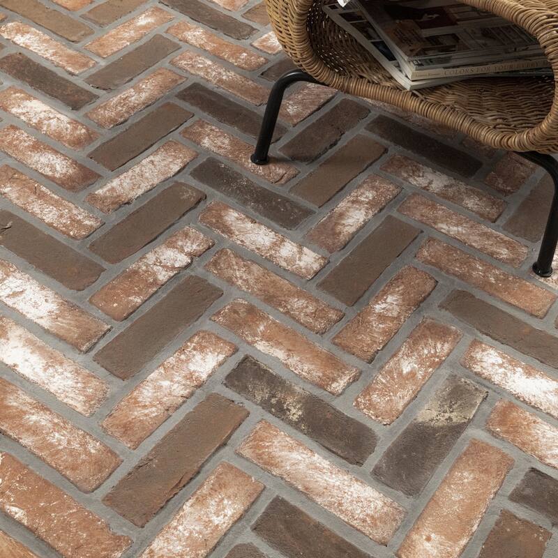 Ackland AKM-B-TE2.25X7.5HBN-CA Terabrik - 11" x 16" Clay Herringbone