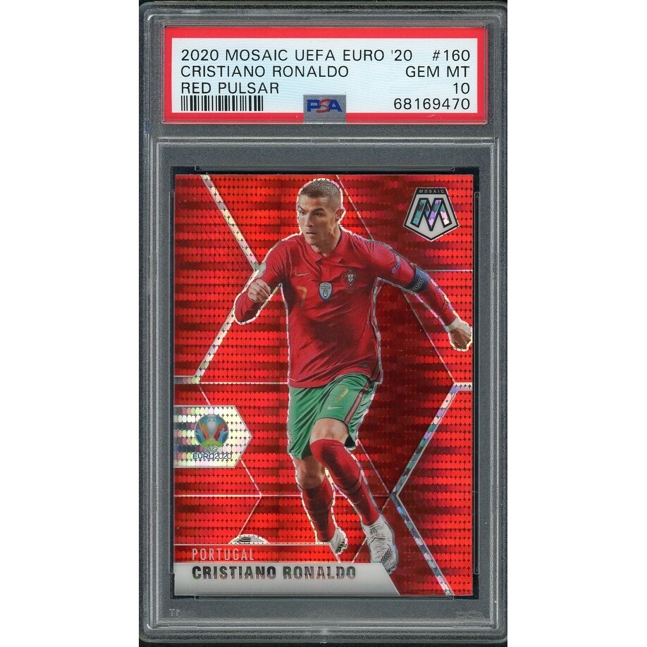 graded ronaldo card GMA GEM MINT 10 Cert #83189280 2017 Select Checkerboard Red Prizm #33 Cristiano Portugal : Collectibles & Fine Art Cristiano Ronaldo 2016 Panini Select